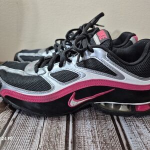 Nike Womens Reax Run 5 407987-001 Black Pink Running Shoes Sneakers Size 7.5